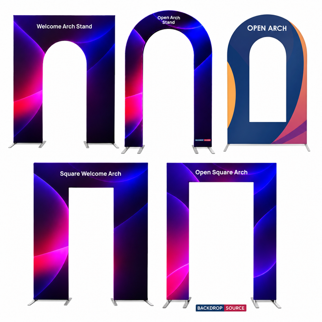 Fabric Arch Display Stands