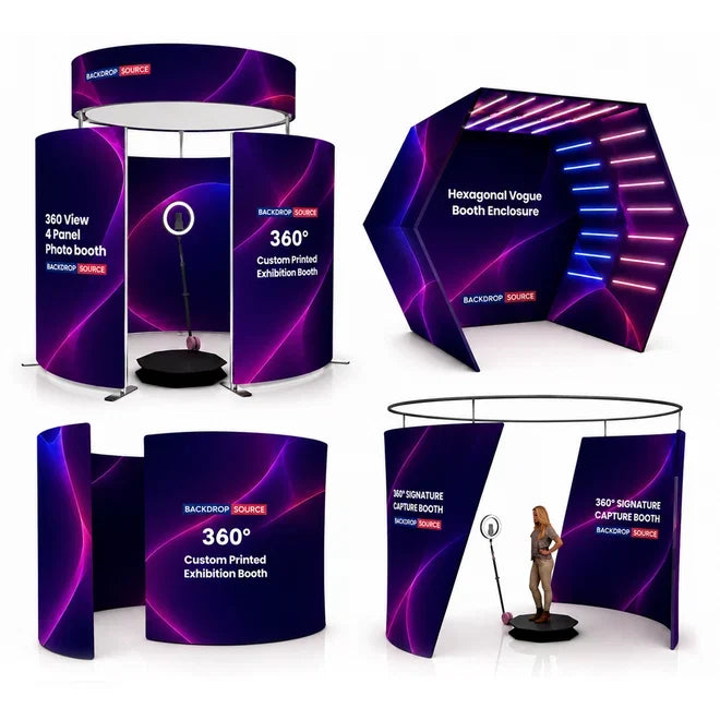 Photo Booth Backdrops & Enclosures