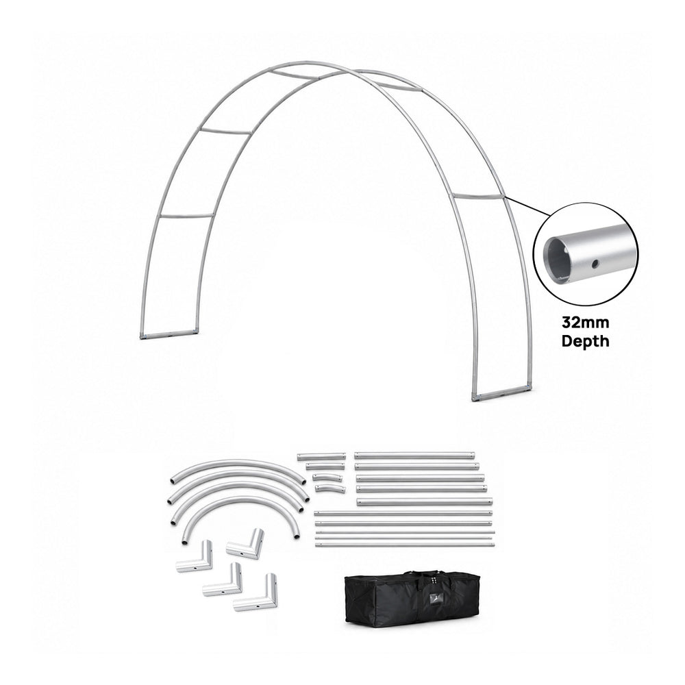 C Shape Tension Fabric Arch - 3m