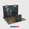 3m x 3m Curved Popup Exhibit Pro 3-in-1 Display Kit with Illume Lights