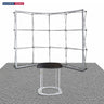 3m x 3m Curved Popup Exhibit Pro 3-in-1 Display Kit with Illume Lights