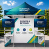 3m x 3m Fabric Canopy Kit A1 with Tent Display Shelves