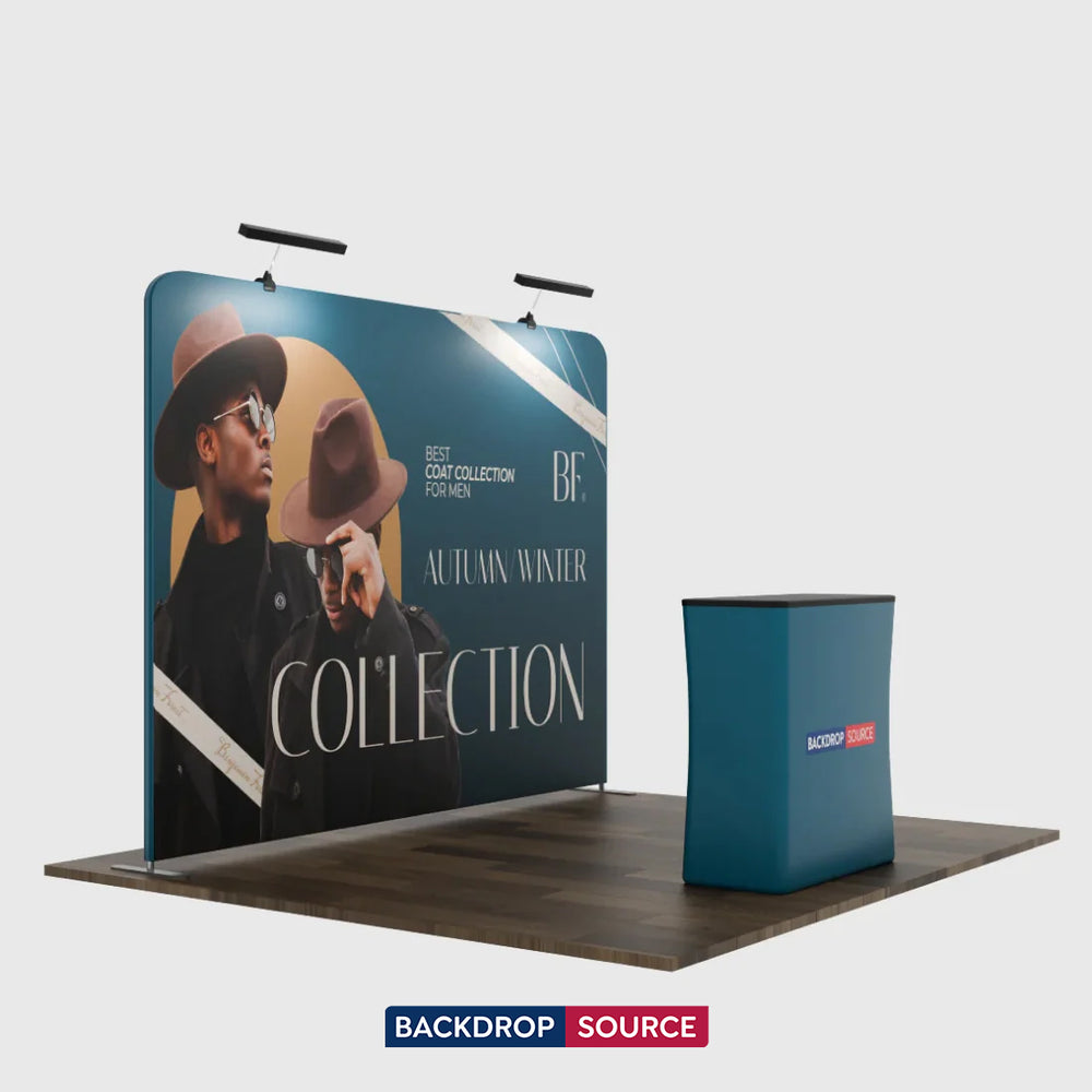 3m x 3m Straight Exhibit Pro 3-in-1 Display Kit with Illume Lights