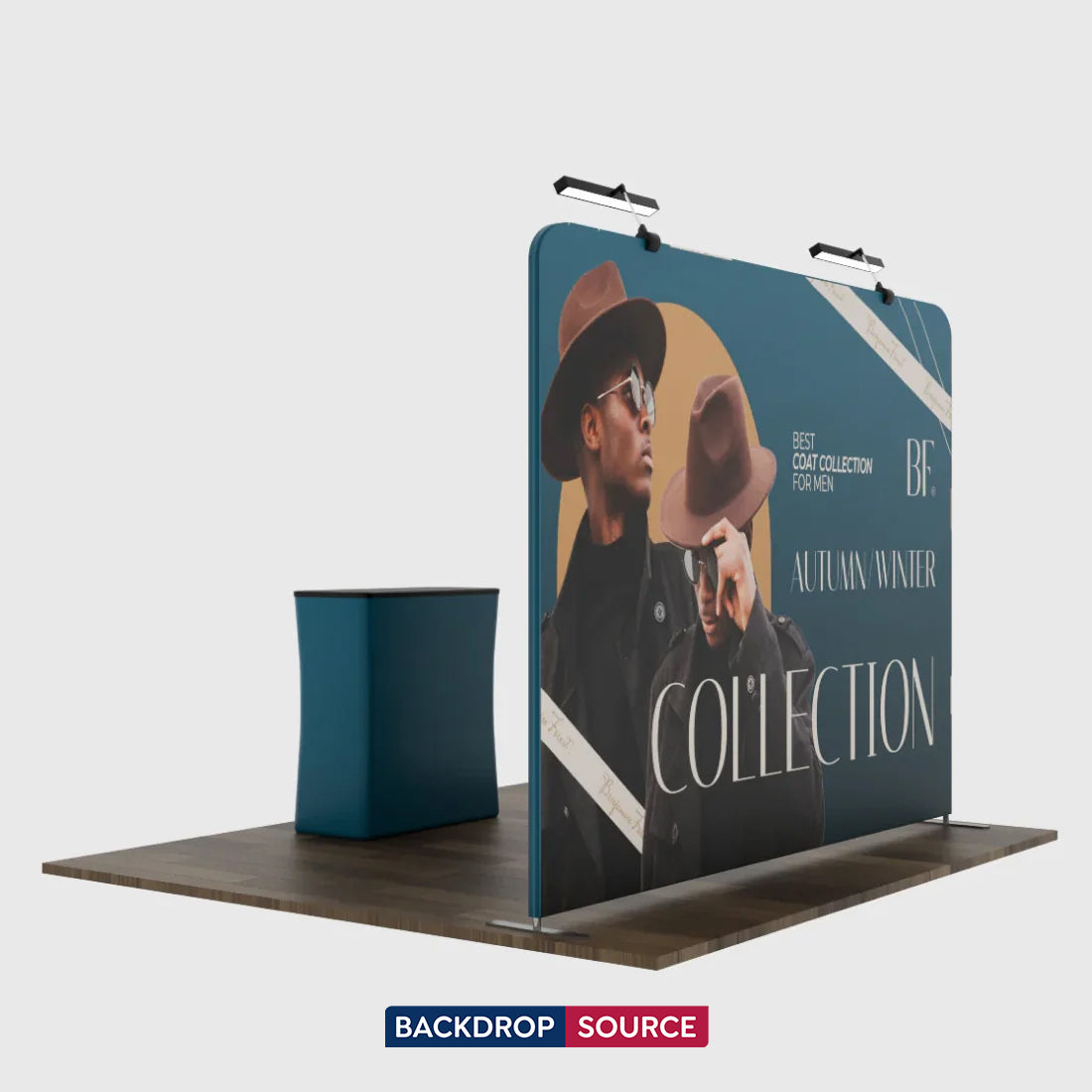 3m x 3m Straight Exhibit Pro 3-in-1 Display Kit with Illume Lights