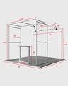 3x3m Square Arch Booth Kit with Backlit Lightbox Counter
