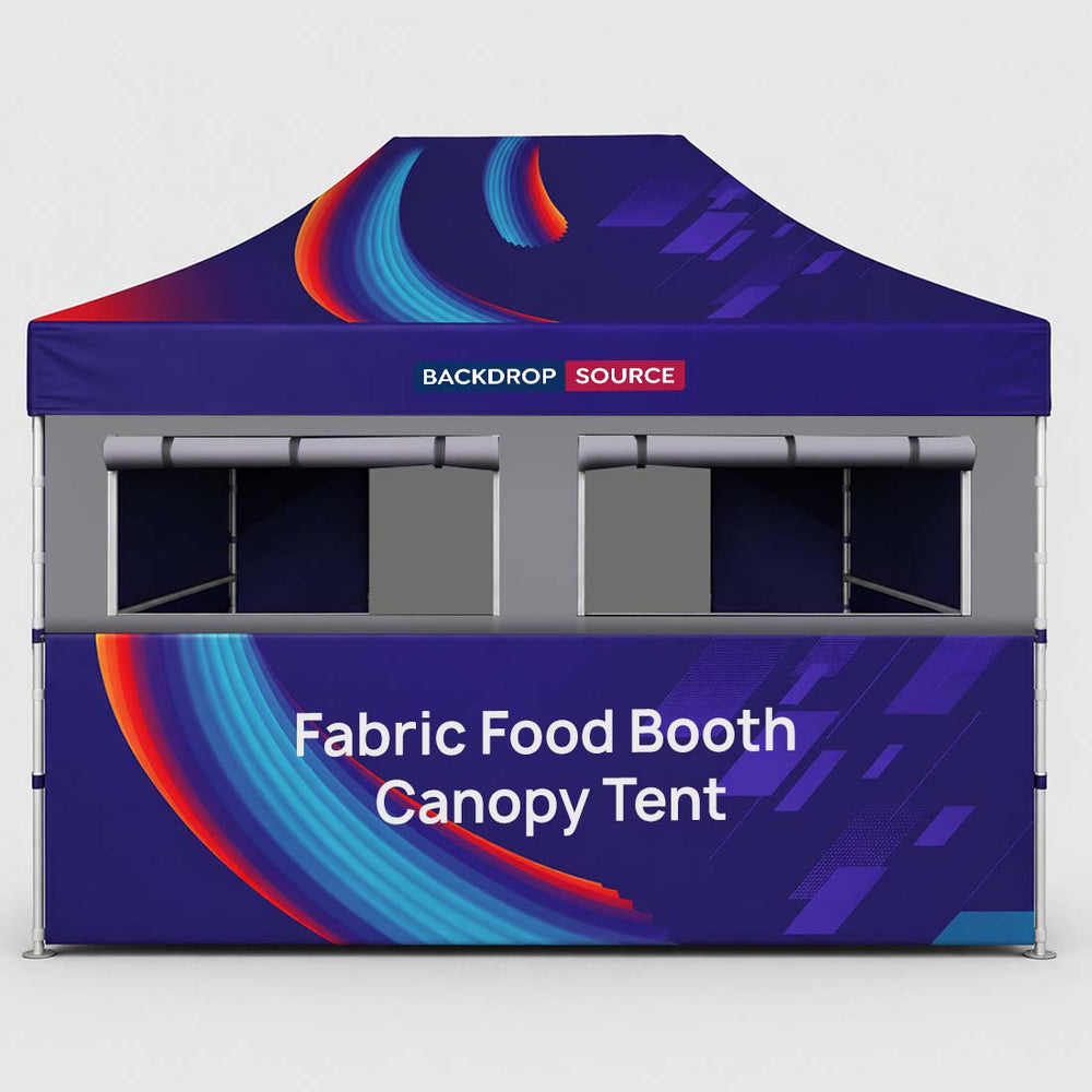 4.5m x 3m Fabric Food Booth Canopy Tent