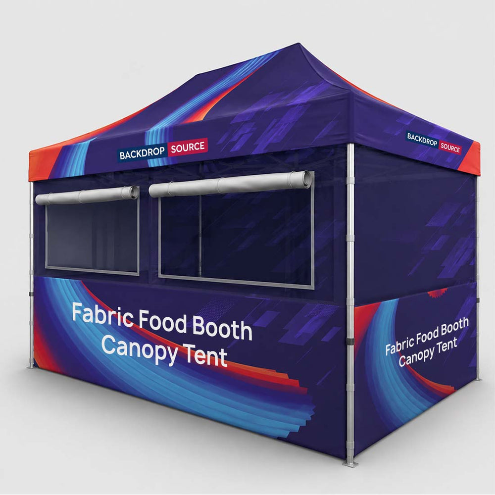 4.5m x 3m Fabric Food Booth Canopy Tent