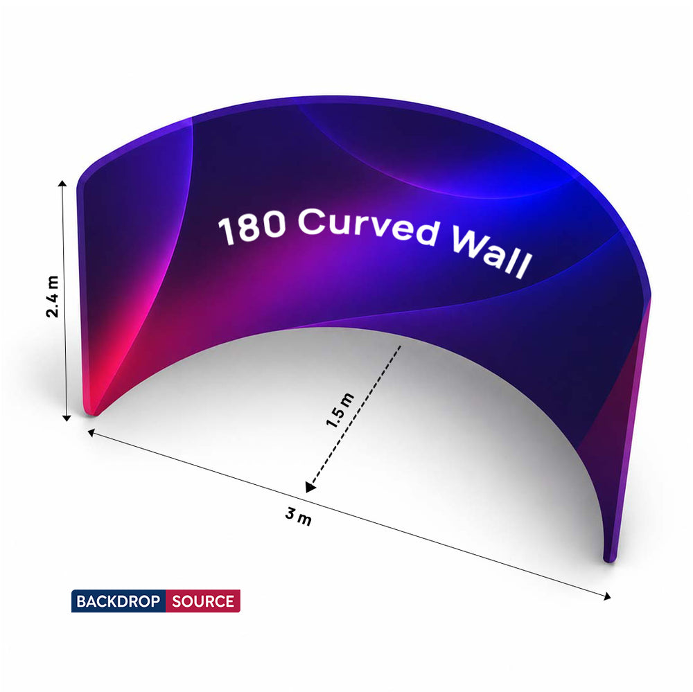 180° Curved Fabric Exhibition Booth Wall