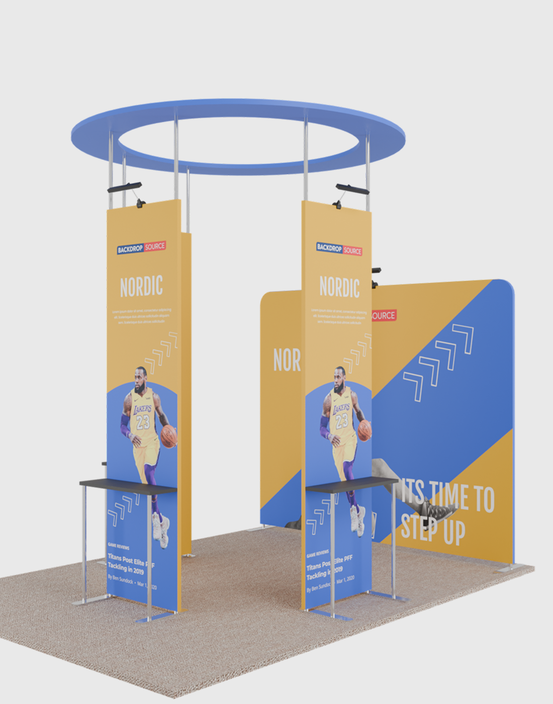 3x3m Straight Fabric Wall Display