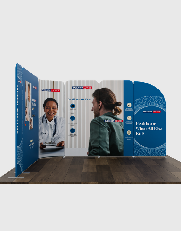 Magnetic Fabric Booth Display - Model 3 (3m x 3m)