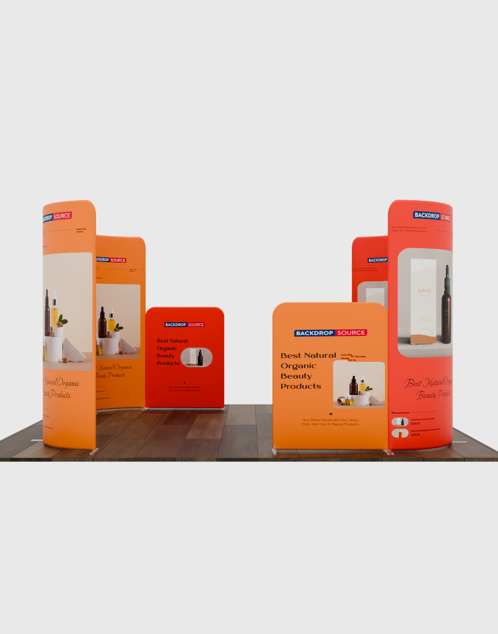 Magnetic Fabric Booth Display - Model 5 (3 x 3m)