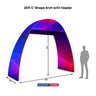 C Shape Tension Fabric Arch - 6m