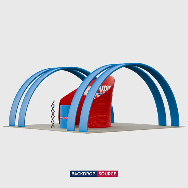 6m Meeting Pod with Round Arch Exhibition Kit