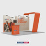 6m Straight Backdrop with Arch Exhibition Kit