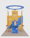 3x3m Straight Fabric Wall Display