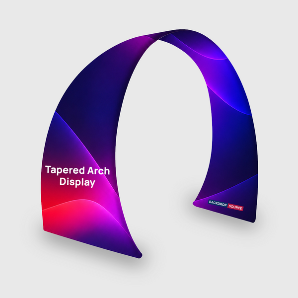Tapered Curved Fabric Arch Display
