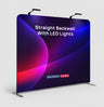 Premium Straight Fabric Wall with LED Spotlights