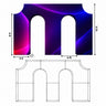 3D Fabric Triumphal Arch Backdrop
