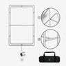 3D Rounded Corner Fabric Display