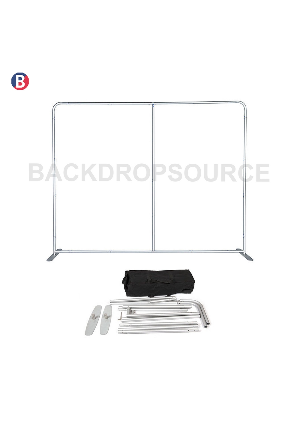 Portable 2.5m H High Fabric Exhibit Display