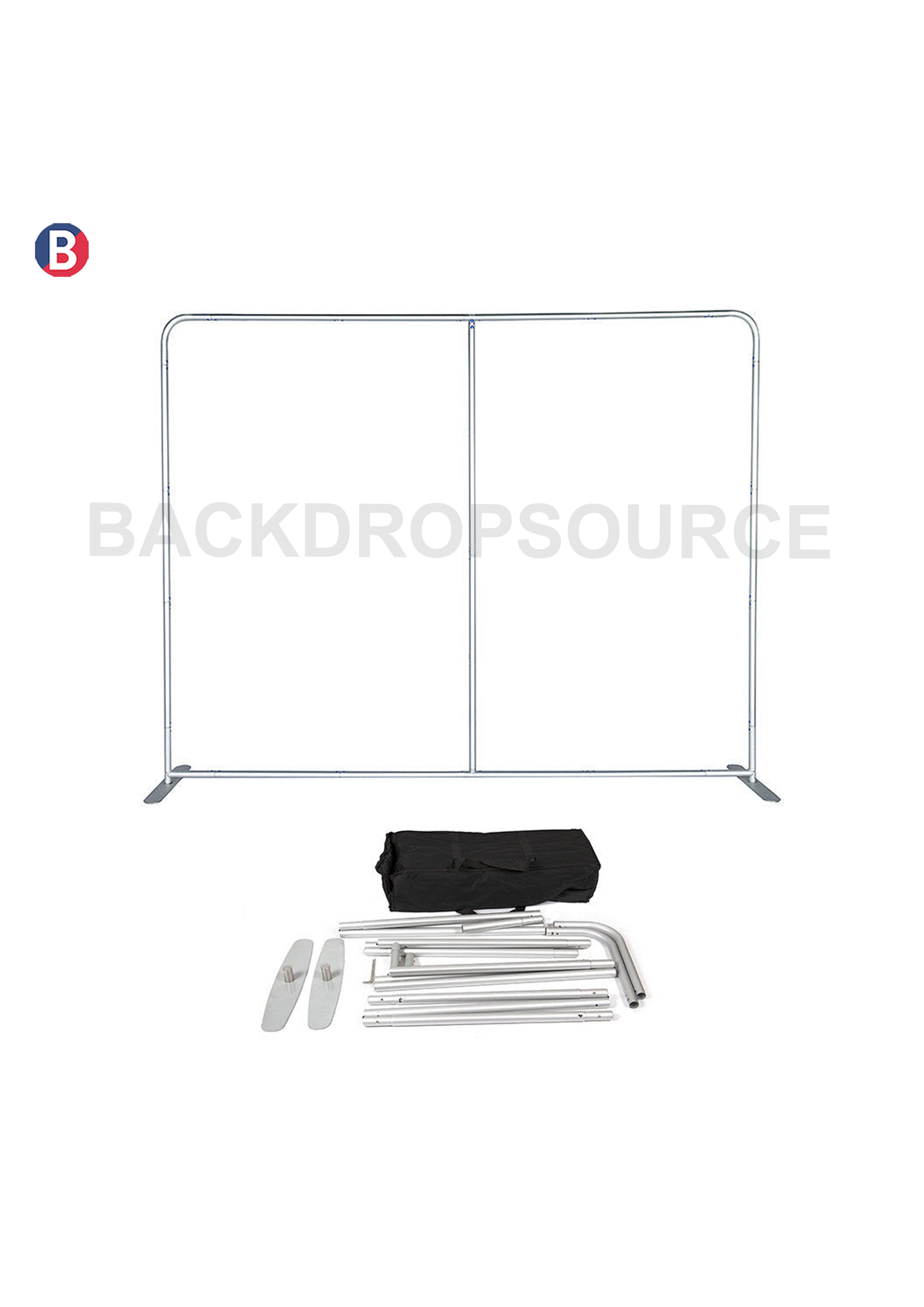 Portable 2.5m H High Fabric Exhibit Display