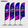 Duplex Printing Straight Feather Flag