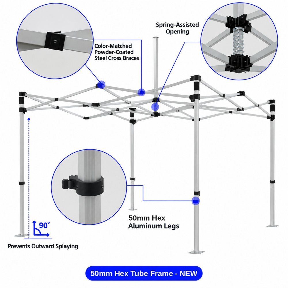 Seamless Canopy Tent – Custom Printed, No Seam Lines