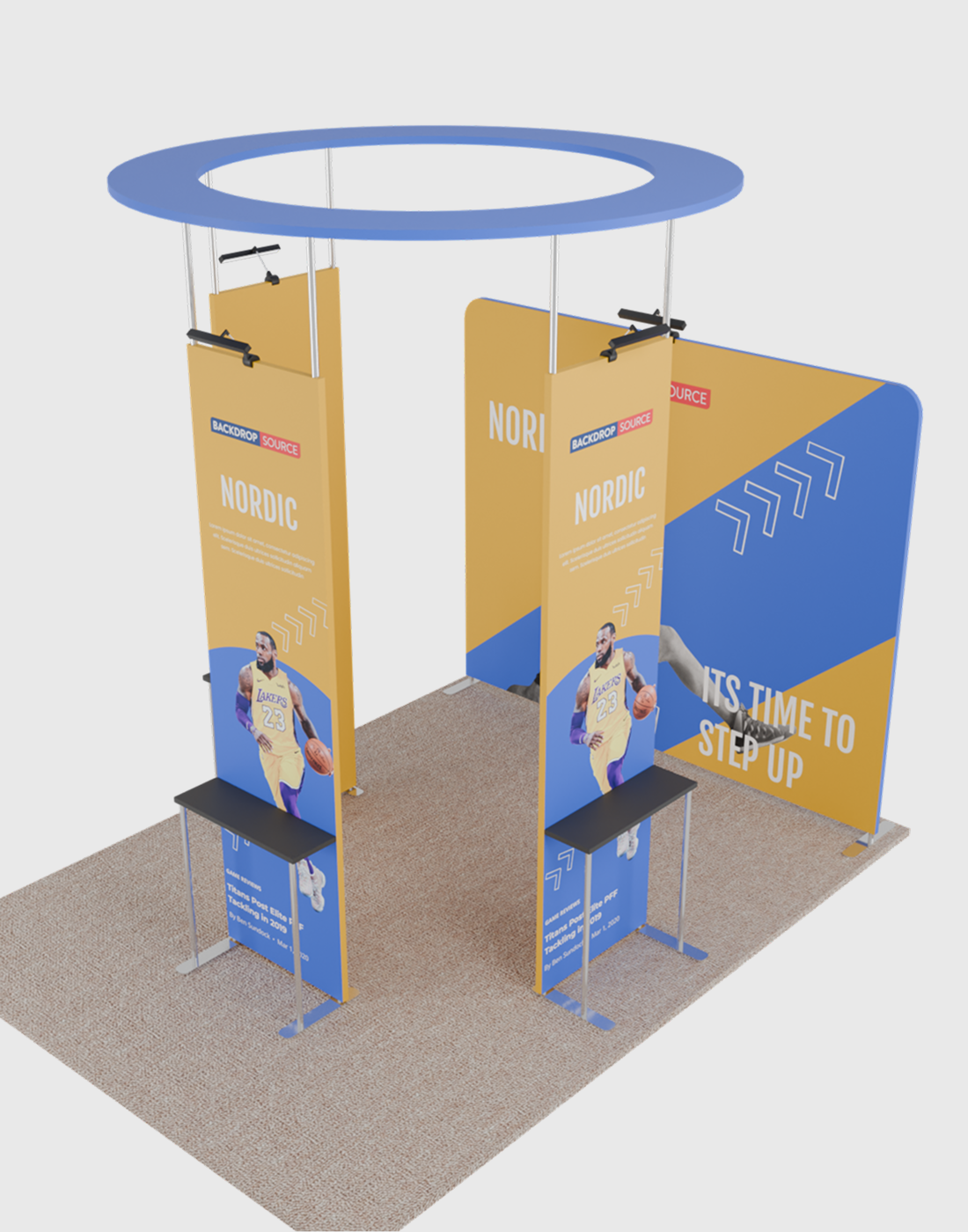 3x3m Straight Fabric Wall Display