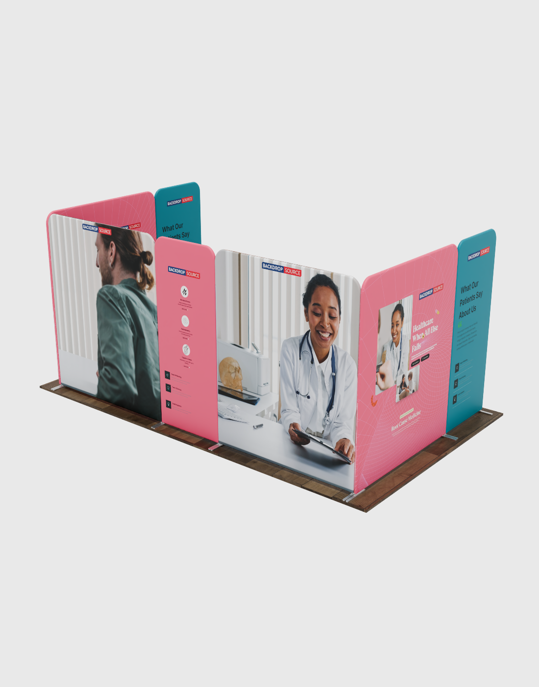 Magnetic Fabric Booth Display - Model 1 (5m x 3m)