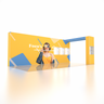 6x3m SEG Popup Booth with L-Arch Wall & 4-Shelf Showcase