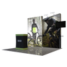 3x3m Fabric Wall Booth Kit with TV Mount & Inclined Display