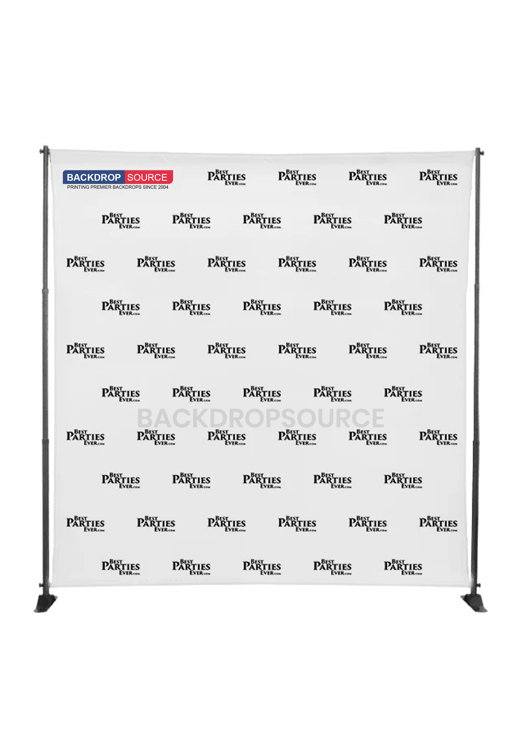 Fabric Backdrop Media Wall With Adjustable Stand