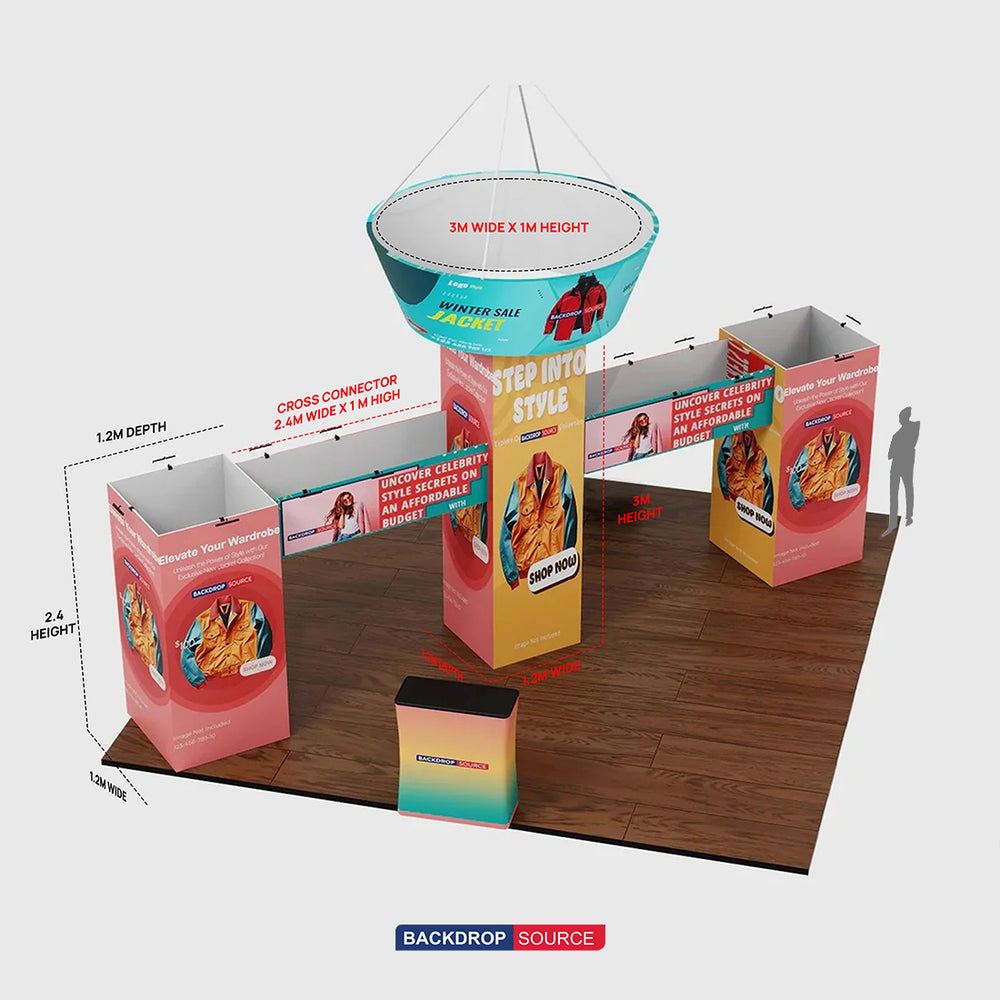Modular Booth Kits 9m x 6m - Model 2
