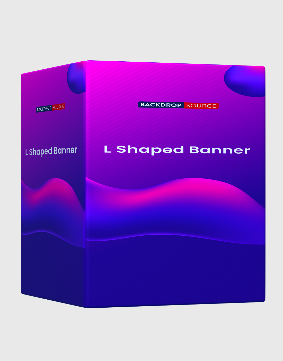 L-Shaped Fabric Banner Display