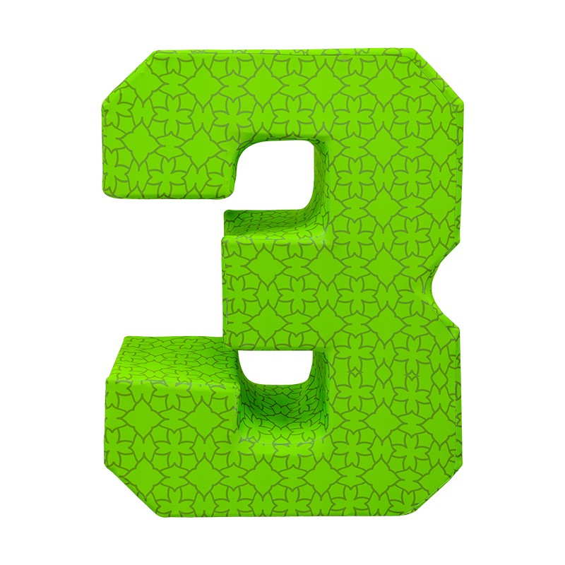 Freestanding 3D Number Display Banner