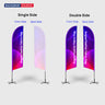 Angled Feather Flag with Uni-Fit Pole