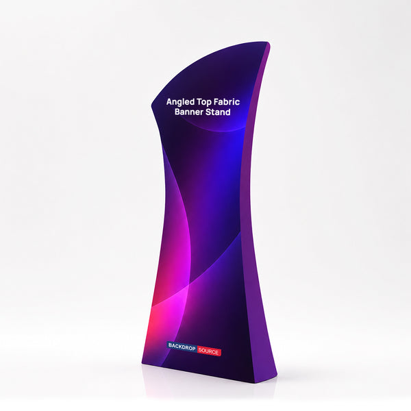 Angled Top Fabric Banner Stand