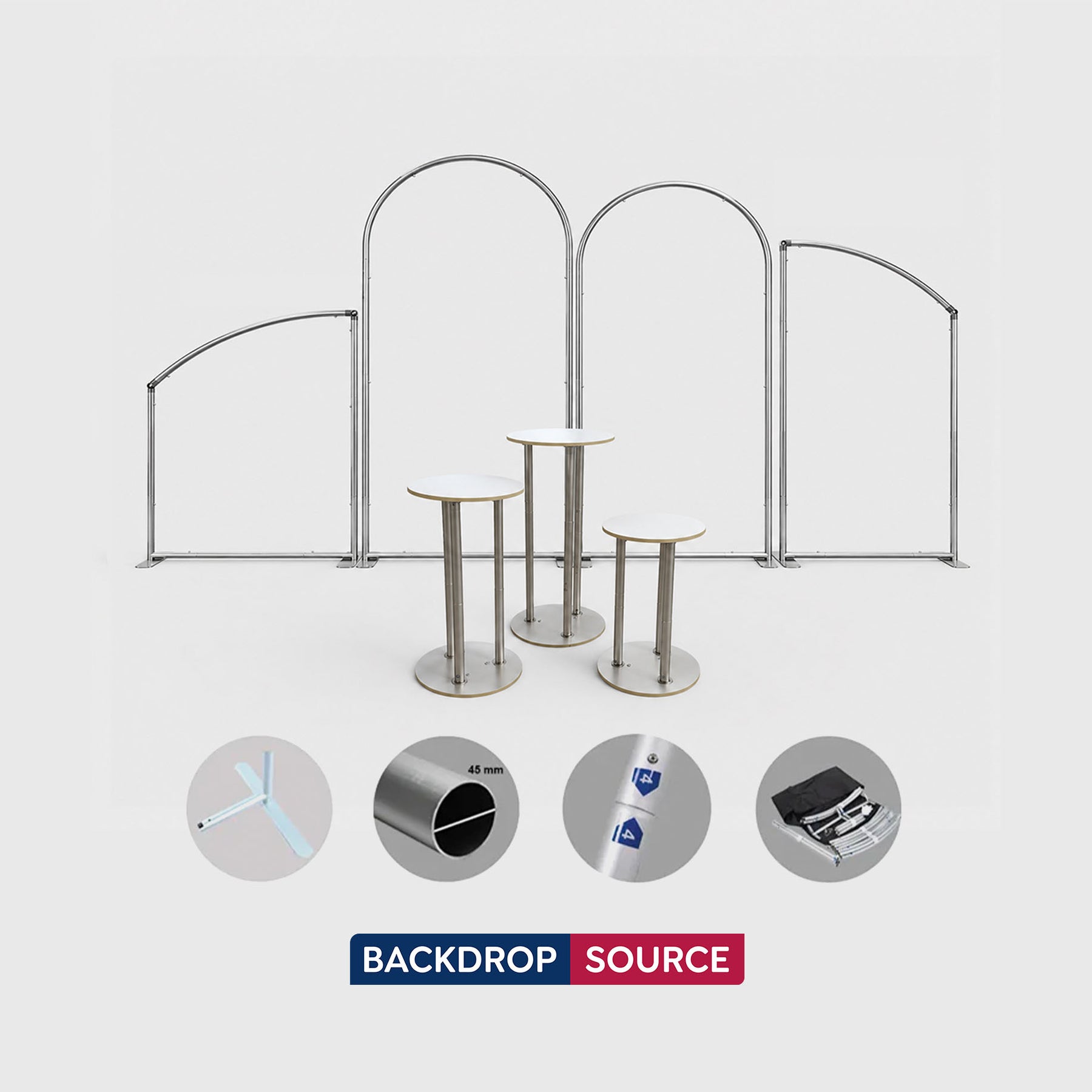 Arch Party Sets - 4 Walls with Plinth