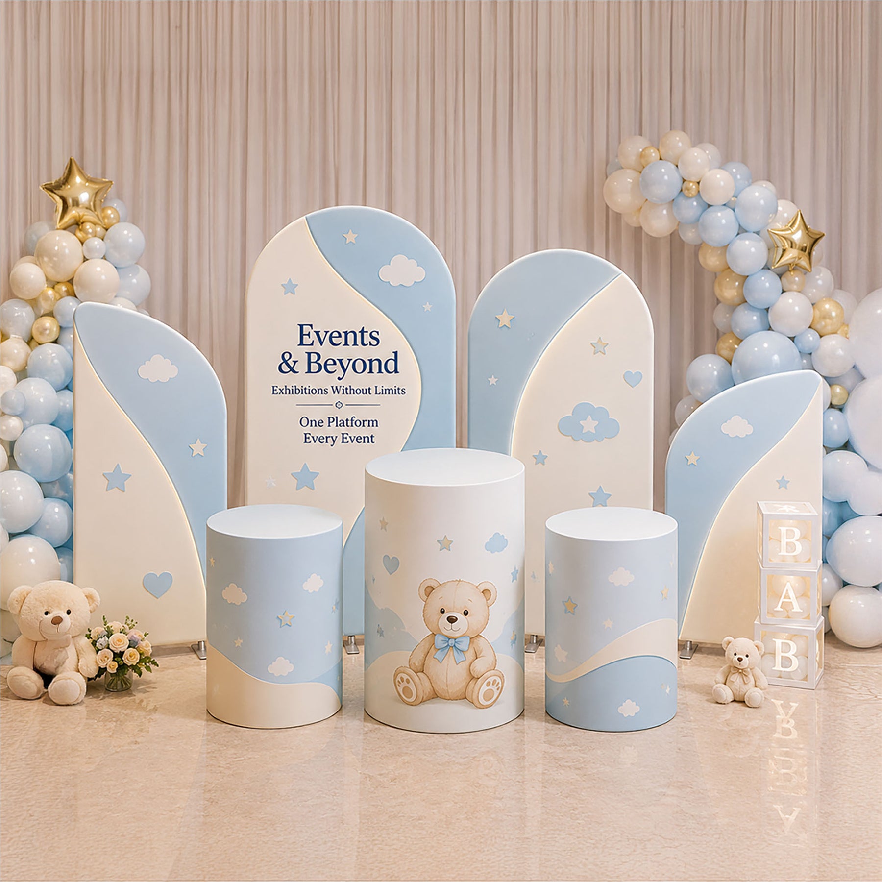 Arch Party Sets - 4 Walls with Plinth