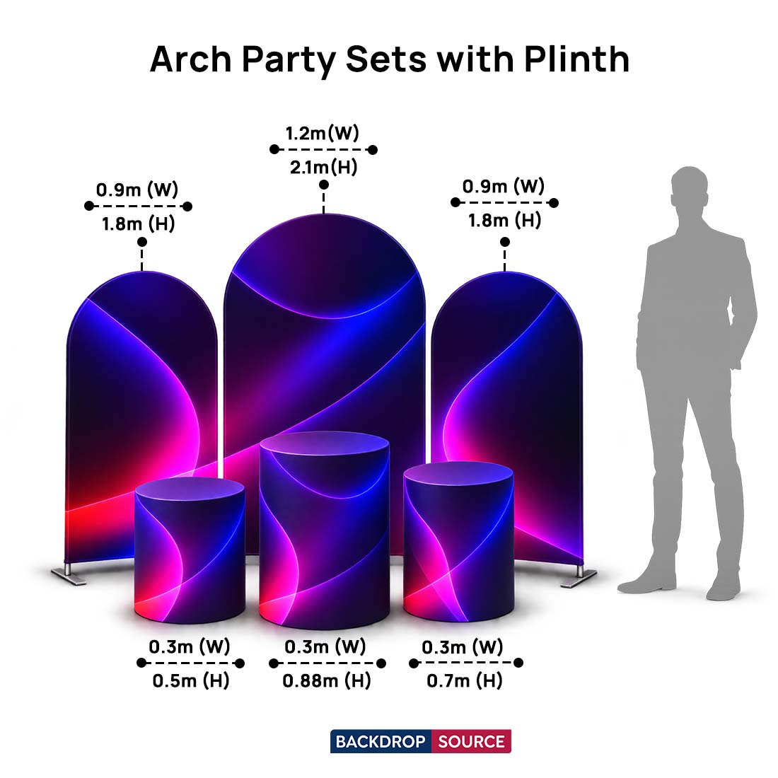 Arch Party Sets with Plinth - Model 1