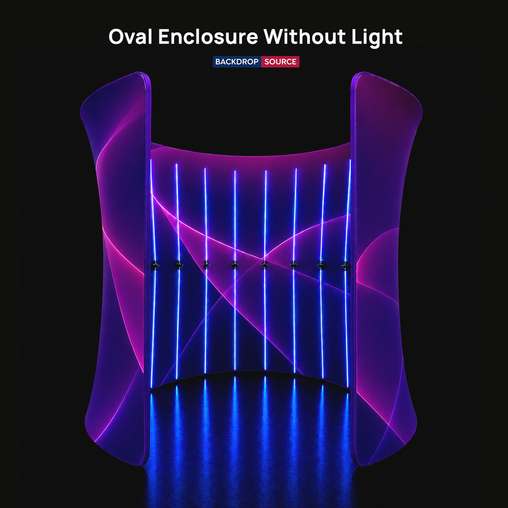 Oval wide doorway Enclosure