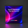 Backlit Fabric Rectangle Pop Up Counter