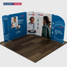 3x3m Magnetic Fabric Booth Wall with Modular Panels