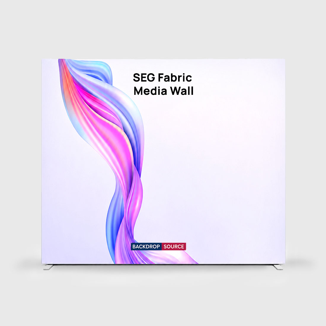 Non-Backlit SEG Fabric Media Wall - 3m W