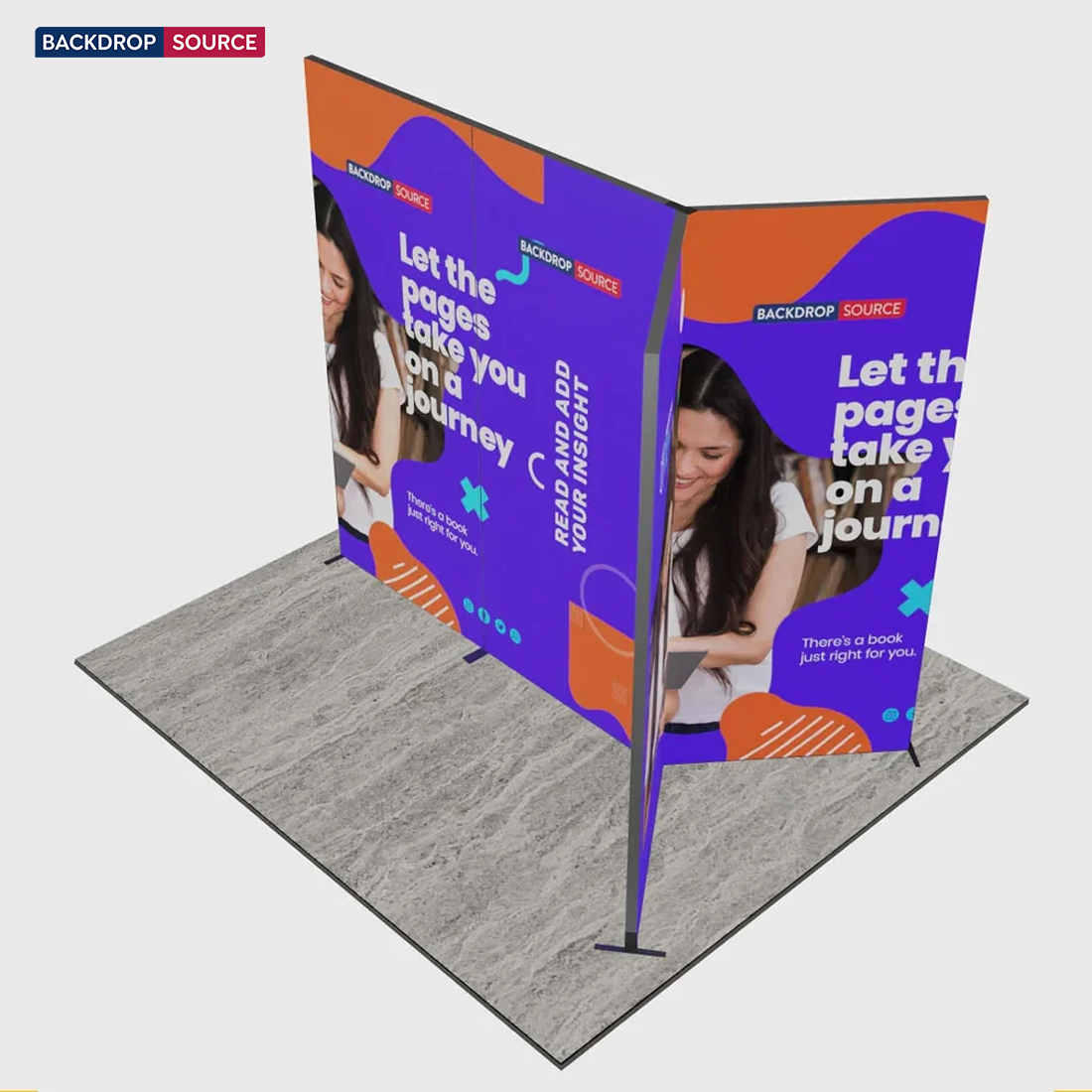 2m Folding SEG Booth Kit with Cross-Wall Wings