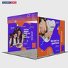 3m Folding SEG Booth Kit with Sidewalls & Header Band