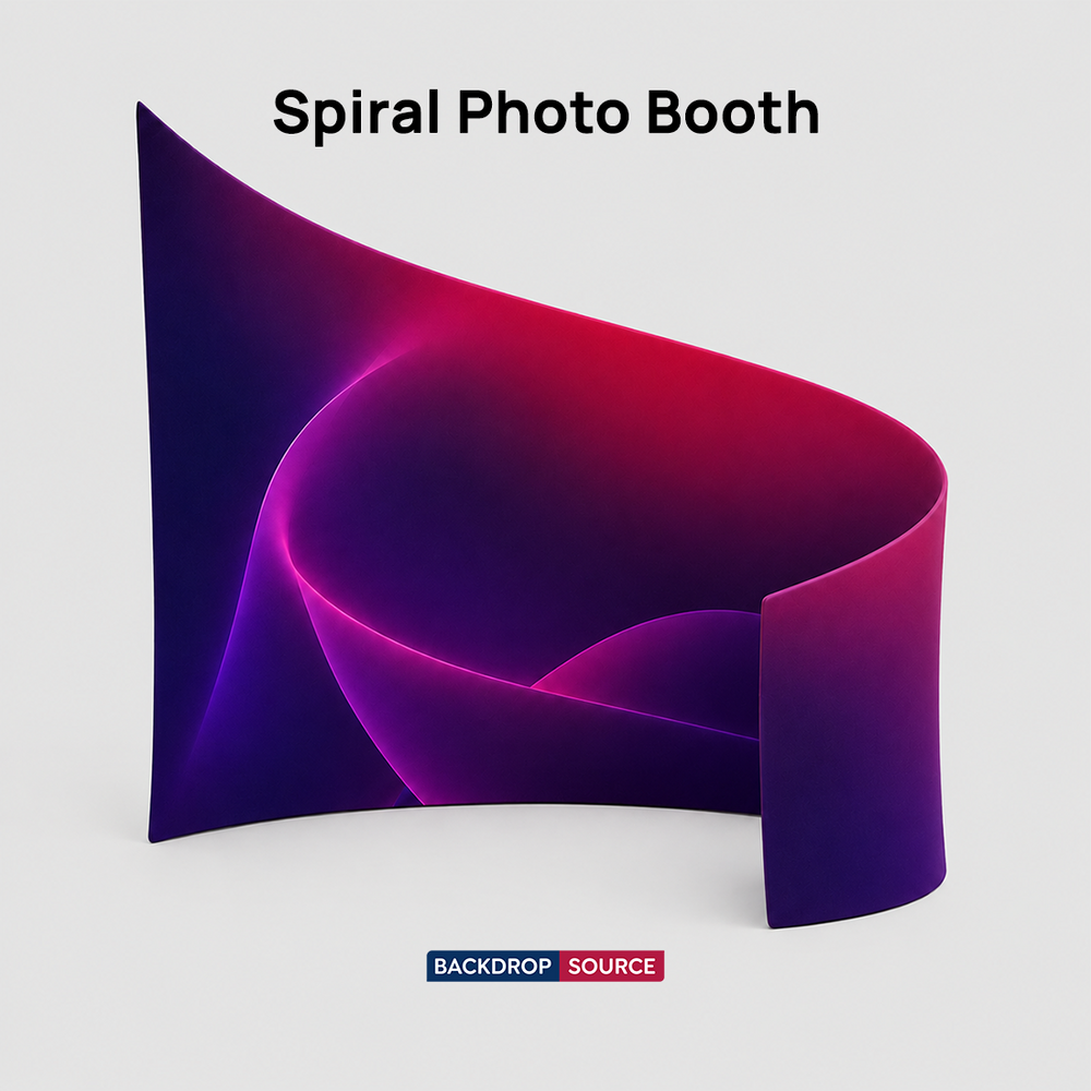 Spiral Backdrop for Photo Booths