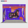 3m Folding SEG Straight Backwall Display
