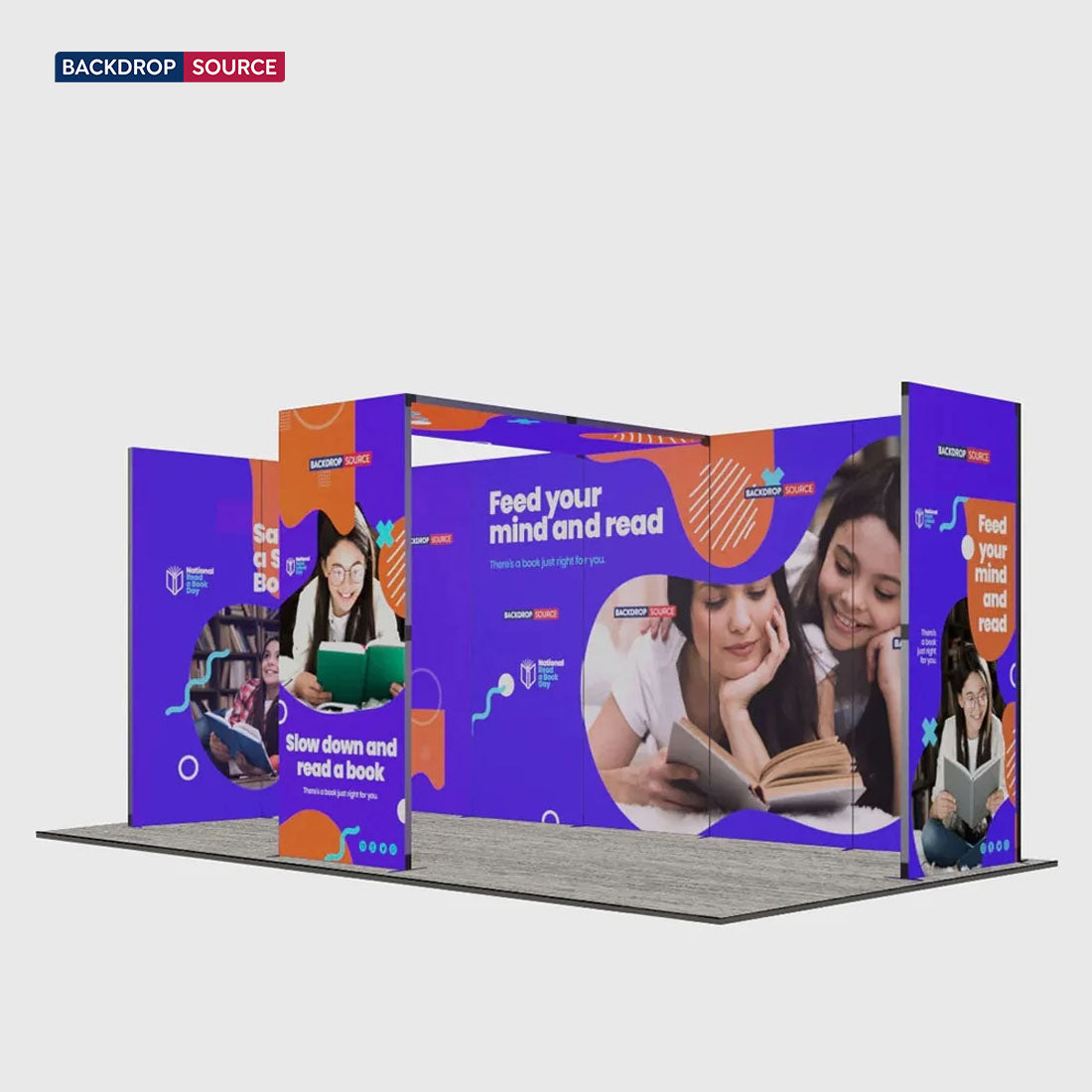 6m Folding SEG U-Shape Booth Kit with Arch Header