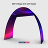 C Shape Tension Fabric Arch - 6m